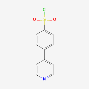 molecular formula C11H8ClNO2S B8482768 4-Pyridin-4-ylbenzene sulfonyl chloride CAS No. 186551-73-5