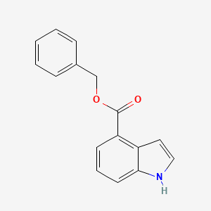 molecular formula C16H13NO2 B8482826 Benzyl 1H-indole-4-carboxylate CAS No. 84401-11-6