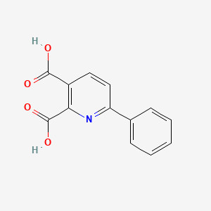 molecular formula C13H9NO4 B8482833 6-Phenyl-2,3-pyridinedicarboxylic acid 