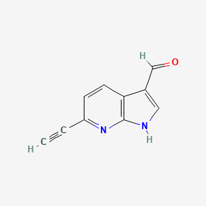 6-ethynyl-1H-pyrrolo[2,3-b]pyridine-3-carboxaldehyde