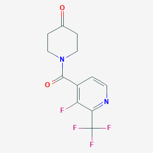 1-(3-Fluoro-2-(trifluoromethyl)isonicotinoyl)piperidin-4-one