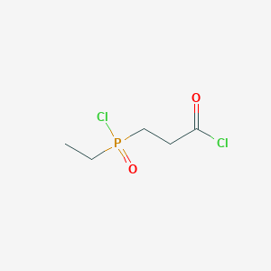 molecular formula C5H9Cl2O2P B8482934 beta-Chloroformyl-ethyl ethyl phosphinic acid chloride 
