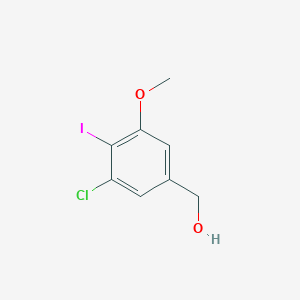 molecular formula C8H8ClIO2 B8482990 (3-Chloro-4-iodo-5-methoxyphenyl)methanol 