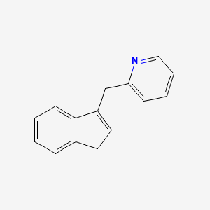 molecular formula C15H13N B8483007 2-(1H-inden-3-ylmethyl)pyridine CAS No. 25791-35-9