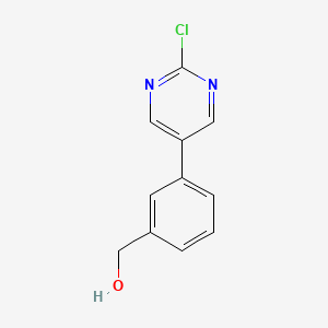 molecular formula C11H9ClN2O B8483018 [3-(2-Chloropyrimidin-5-yl)phenyl]methanol 