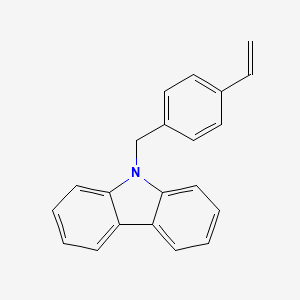 molecular formula C21H17N B8483044 9-(4-Vinylbenzyl)-9H-carbazole CAS No. 60181-05-7
