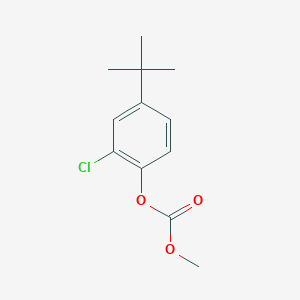 molecular formula C12H15ClO3 B8483047 4-Tert-butyl-2-chlorophenyl methyl carbonate 