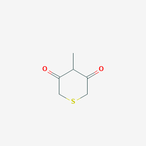 molecular formula C6H8O2S B8483061 4-Methylthiane-3,5-dione CAS No. 61363-53-9