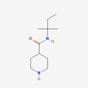 molecular formula C11H22N2O B8483076 Piperidine-4-carboxylic acid (1,1-dimethyl-propyl)-amide 