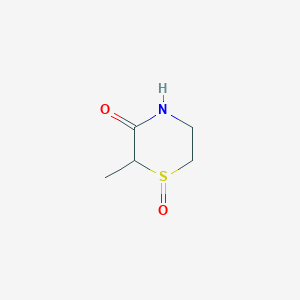 molecular formula C5H9NO2S B8483078 2-Methyl-1lambda~4~,4-thiazinane-1,3-dione CAS No. 88620-36-4