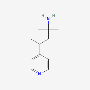molecular formula C11H18N2 B8483079 1,1-Dimethyl-3-pyridin-4-yl-butylamine 