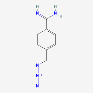 molecular formula C8H9N5 B8483098 4-Amidino benzyl azide 
