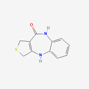 molecular formula C11H10N2OS B8483183 Dihydrothiophendo[3,4-b]-1,4-benzodiazepin-5-one 