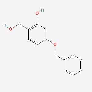 molecular formula C14H14O3 B8483186 5-Benzyloxy-2-hydroxymethylphenol 
