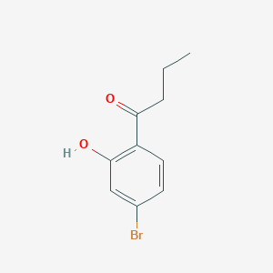 molecular formula C10H11BrO2 B8483250 1-(4-Bromo-2-hydroxyphenyl)-1-butanone 