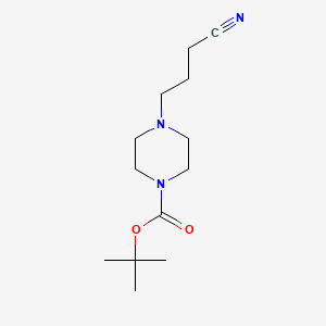 molecular formula C13H23N3O2 B8483259 Tert-butyl 4-(3-cyanopropyl)piperazine-1-carboxylate 