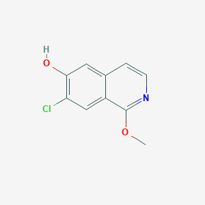 molecular formula C10H8ClNO2 B8483296 7-Chloro-6-hydroxy-1-methoxyisoquinoline 