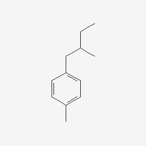 molecular formula C12H18 B8483305 p-(2-Methylbutyl)toluene 