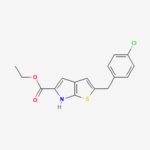 ethyl 2-(4-chlorobenzyl)-6H-thieno[2,3-b]pyrrole-5-carboxylate