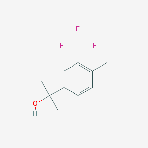 molecular formula C11H13F3O B8483371 2-(4-Methyl-3-trifluoromethyl-phenyl)-propan-2-ol 