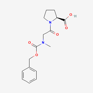 molecular formula C16H20N2O5 B8483387 N-[(Benzyloxy)carbonyl]-N-methylglycyl-L-proline CAS No. 61430-10-2