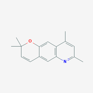 molecular formula C16H17NO B8483461 2,2,7,9-tetramethyl-2H-pyrano[2,3-g]quinoline 
