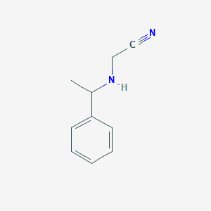 molecular formula C10H12N2 B8483468 (alpha-Methylbenzylamino)acetonitrile 