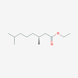 molecular formula C12H24O2 B8483471 Ethyl (3R)-3,7-dimethyloctanoate CAS No. 59983-82-3