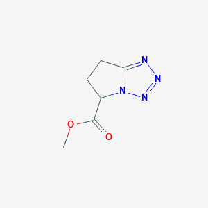 molecular formula C6H8N4O2 B8483497 Methyl 6,7-dihydro-5H-pyrrolo[1,2-d]tetrazole-5-carboxylate 