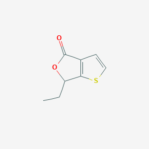 molecular formula C8H8O2S B8483507 6-ethyl-6H-thieno[2,3-c]furan-4-one 