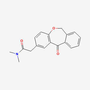 molecular formula C18H17NO3 B8483588 Dibenz[b,e]oxepin-2-acetamide, 6,11-dihydro-N,N-dimethyl-11-oxo- 