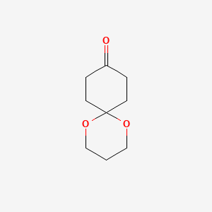 molecular formula C9H14O3 B8483619 1,5-Dioxaspiro[5.5]undecan-9-one 