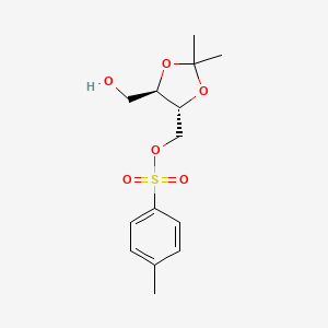 molecular formula C14H20O6S B8483643 (4R,5R)-[5-hydroxymethyl-2,2-dimethyl-1,3-dioxolan-4-yl]methyl p-toluenesulfonate 