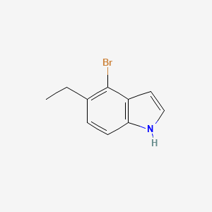 molecular formula C10H10BrN B8483686 4-bromo-5-ethyl-1H-indole 