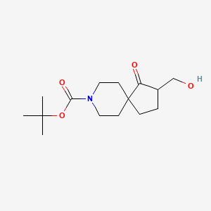 tert-Butyl 2-(hydroxymethyl)-1-oxo-8-azaspiro[4.5]decane-8-carboxylate