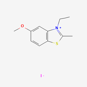 3-Ethyl-5-methoxy-2-methyl-1,3-benzothiazol-3-ium iodide