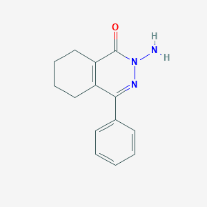 molecular formula C14H15N3O B8483882 2-amino-4-Phenyl-5,6,7,8-tetrahydrophthalazin-1(2H)-one 