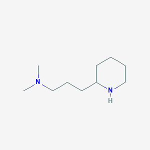 molecular formula C10H22N2 B8483898 2-[3-(Dimethylamino)propyl]piperidine 