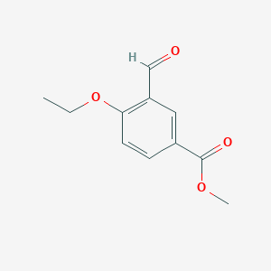 molecular formula C11H12O4 B8483918 Methyl 4-ethoxy-3-formylbenzoate 
