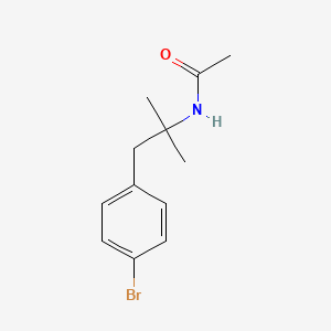 molecular formula C12H16BrNO B8483928 N-[2-(4-bromophenyl)-1,1-dimethyl-ethyl]acetamide 