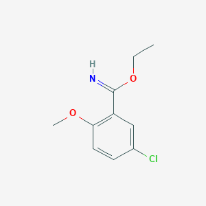5-Chloro-2-methoxy-benzimidic acid ethyl ester