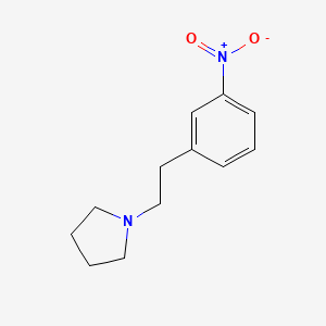molecular formula C12H16N2O2 B8483940 [2-(3-Nitrophenyl)ethyl]pyrrolidine 