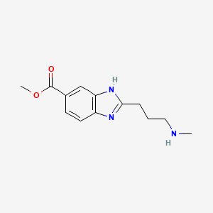 2-(3-Methylamino-propyl)-1H-benzoimidazole-5-carboxylic acid methyl ester