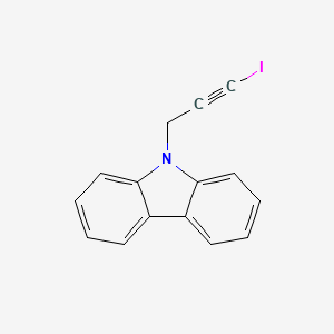 molecular formula C15H10IN B8483947 9-(3-Iodoprop-2-YN-1-YL)-9H-carbazole CAS No. 127424-89-9