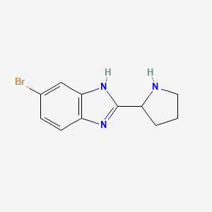 6-Bromo-2-pyrrolidin-2-yl-1H-benzoimidazole