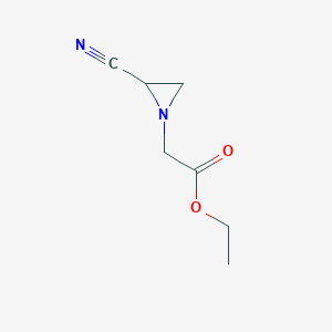 Ethyl (2-cyanoaziridin-1-yl)acetate
