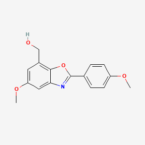 7-Benzoxazolemethanol,5-methoxy-2-(4-methoxyphenyl)-
