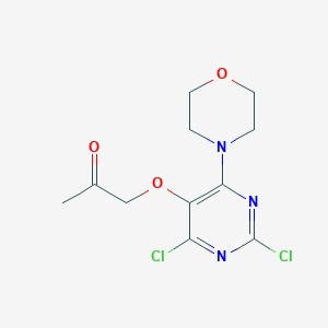 1-(2,4-Dichloro-6-morpholin-4-yl-pyrimidin-5-yloxy)-propan-2-one