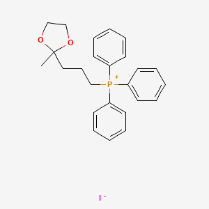 Phosphonium, [3-(2-methyl-1,3-dioxolan-2-yl)propyl]triphenyl-, iodide