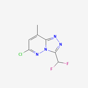 6-Chloro-3-(difluoromethyl)-8-methyl-[1,2,4]triazolo[4,3-b]pyridazine